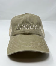 Load image into Gallery viewer, Washed Pigment Dyed with Washed Trucker Mesh Cap (Khaki/Stone)
