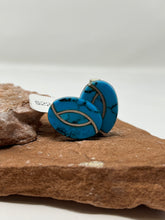 Load image into Gallery viewer, Zuni Turquoise Inlay Cufflinks
