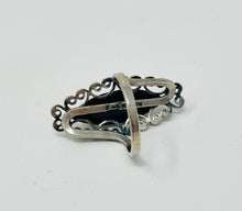 Load image into Gallery viewer, Sterling Silver Ring with Filigree
