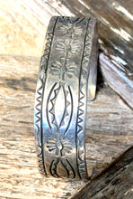 Load image into Gallery viewer, Sterling Silver Stamped Cuff
