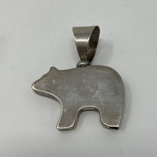 Load image into Gallery viewer, Navajo Sterling Bear Pendant
