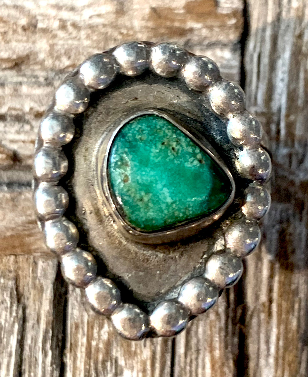 Navajo Shadow Box Turquoise Ring