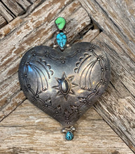 Load image into Gallery viewer, Navajo Heart Pin
