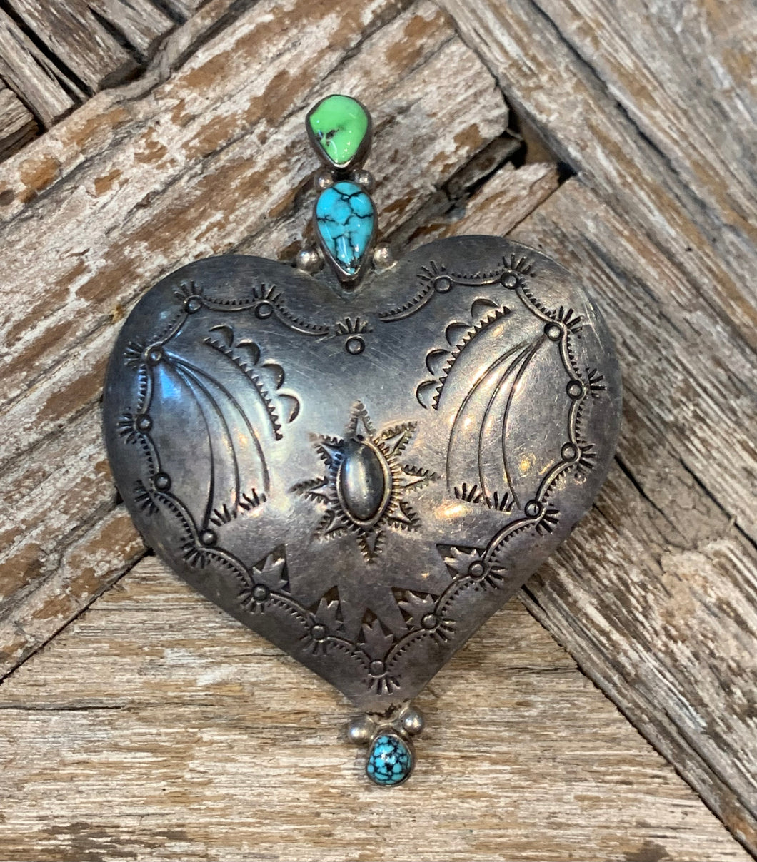 Navajo Heart Pin