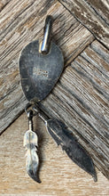 Load image into Gallery viewer, Bear Paw Feather Pendant
