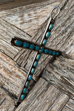 Load image into Gallery viewer, Navajo Turquoise Cross Pendant
