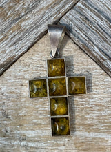 Load image into Gallery viewer, Amber Cross Pendant

