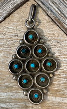Load image into Gallery viewer, Zuni Turquoise Pendant
