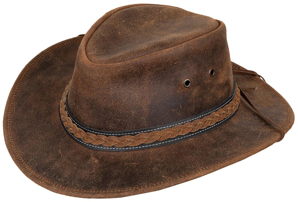 A Very Stylish Outback Leather Hat