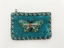 Load image into Gallery viewer, Rectangular Velvet Coin Purse- ButterFly
