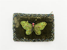 Load image into Gallery viewer, Rectangular Velvet Coin Purse- ButterFly
