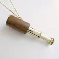 Load image into Gallery viewer, Wood Telescope Necklace

