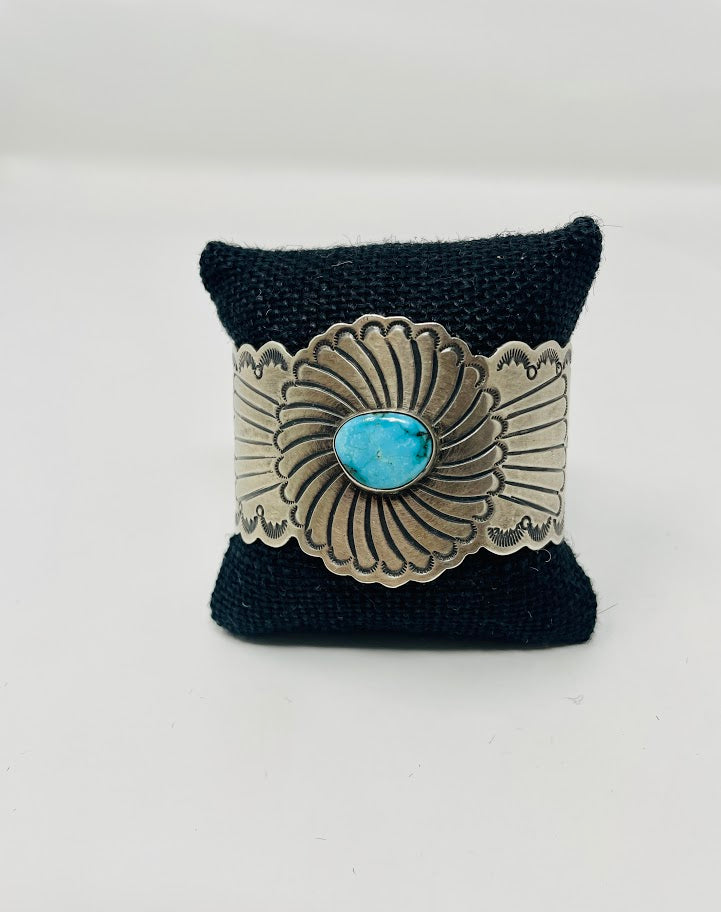 Sterling Cuff with Turquoise