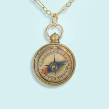 Load image into Gallery viewer, Tiny Compass Necklace

