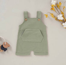 Load image into Gallery viewer, French Terry Overalls - Baby and Toddler w/ Moab Tag
