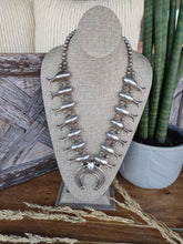 Load image into Gallery viewer, Sterling Silver Navajo Pearls Squash Blossom Necklace
